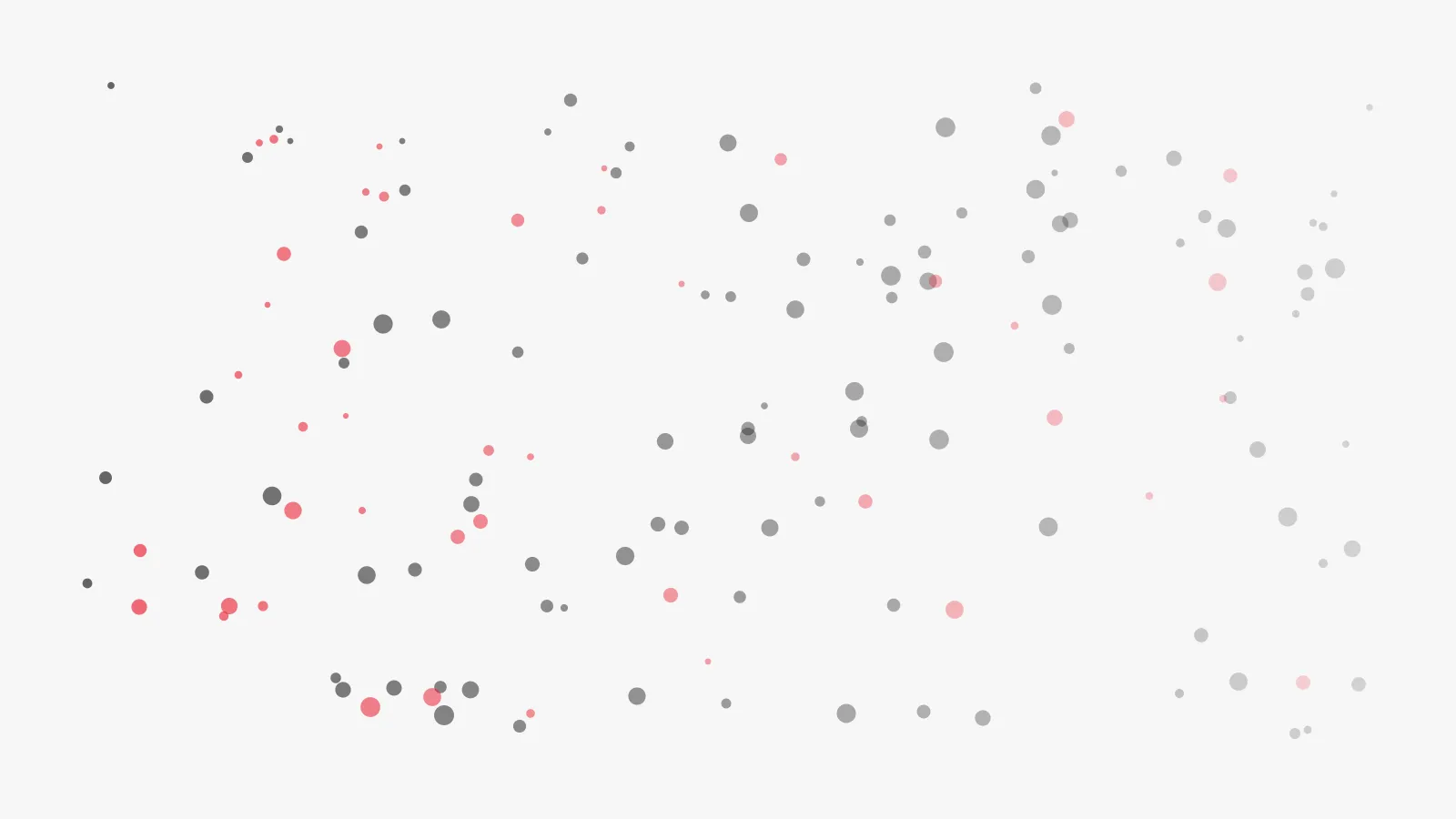 Abstract graphic representing particles diffusing through a volume